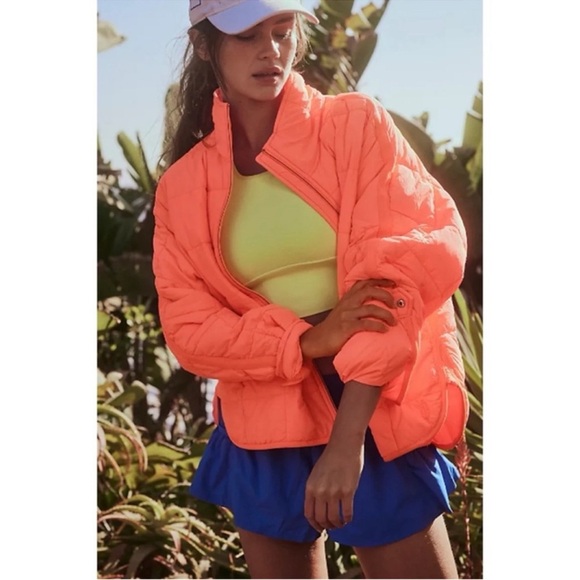 NWT Free People Pippa Packable Puffer Jacket Hot Watermelon FP Movement XS - Picture 8 of 12